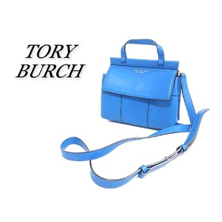 トリーバーチ(Tory Burch)のTORY BURCH トリーバーチ ショルダーバッグ ミニサッチェル ブルー(ショルダーバッグ)