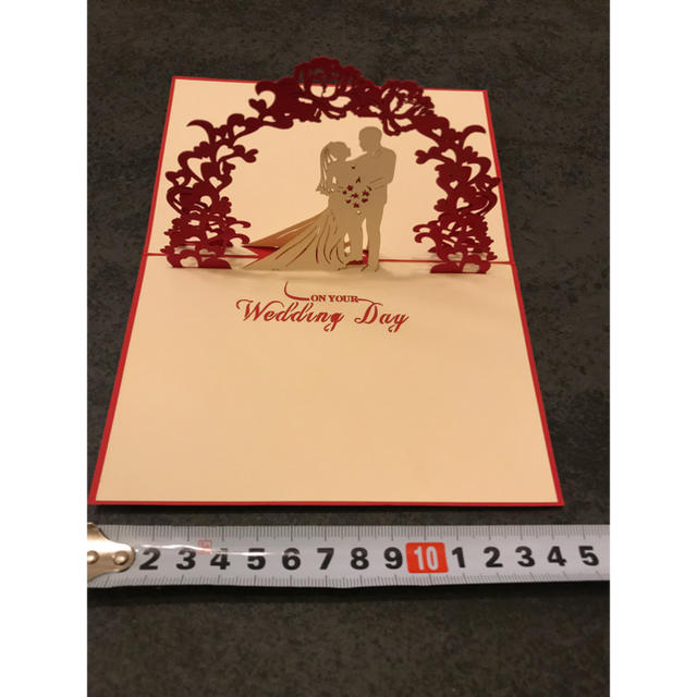 新品•未使用　メッセージカード　<ON YOUR Wedding Day> ハンドメイドの文具/ステーショナリー(カード/レター/ラッピング)の商品写真
