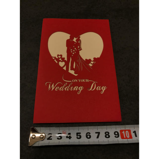 新品•未使用　メッセージカード　<ON YOUR Wedding Day> ハンドメイドの文具/ステーショナリー(カード/レター/ラッピング)の商品写真