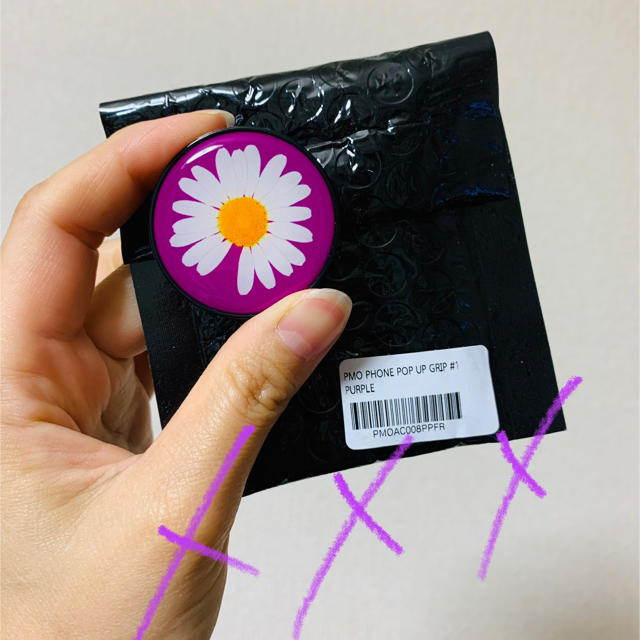 PEACEMINUSONE(ピースマイナスワン)のPMO PHONE POPUP GRIP1  #1  PURPLE その他のその他(その他)の商品写真