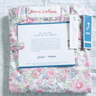 ジャカディ(Jacadi)の新品未使用　jacadi × Tohana トートバッグ ペールピンク(トートバッグ)