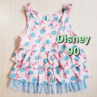 ディズニー(Disney)のDisney⭐三段フリルトップス90(Tシャツ/カットソー)