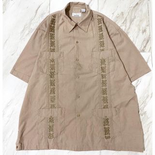 コムデギャルソン(COMME des GARCONS)のvintage 90s xxl 超オーバーサイズ サーモンピンク キューバシャツ(シャツ)