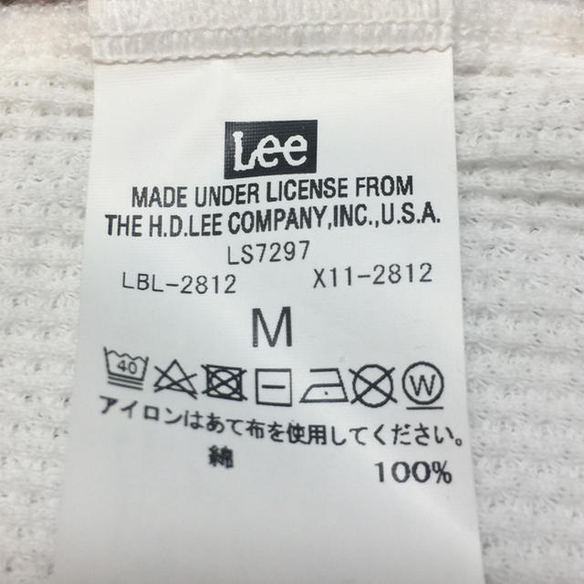 Lee(リー)のLee 五分袖 白シャツ ★ワッフル素材 レディースのトップス(カットソー(半袖/袖なし))の商品写真