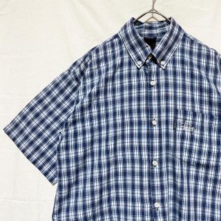 ステューシー(STUSSY)の希少 USA製 90's 古着 ステューシー チェックシャツ 菅田将暉 柄シャツ(シャツ)