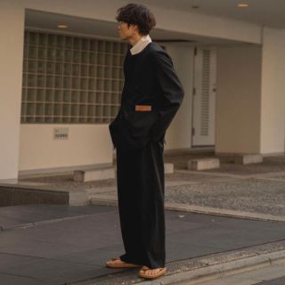 sunsea 20ss ワイドストレートパンツ(スラックス)