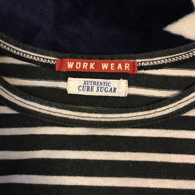 CUBE SUGAR(キューブシュガー)のCUBE SUGERボーダー切替Tシャツ レディースのトップス(Tシャツ(長袖/七分))の商品写真