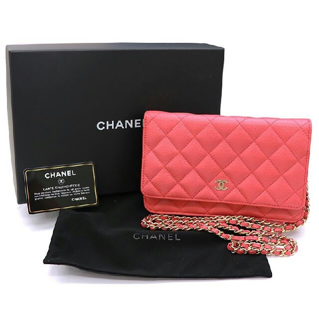 Chanel シャネル チェーンウォレット ピンク キャビアスキン チェーンバッグの通販 By Hara Reika S Shop シャネル ならラクマ