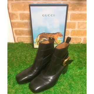 グッチ(Gucci)のS.L 様　専用　希少 GUCCI タイガーバックル ブーツ(ブーツ)