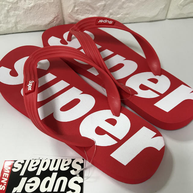 新品 ★大人気 Super Sandal ビーチサンダル サンダル レッド メンズの靴/シューズ(ビーチサンダル)の商品写真