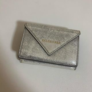 バレンシアガ(Balenciaga)のバレンシアガ ペーパーミニ財布　シルバー(財布)