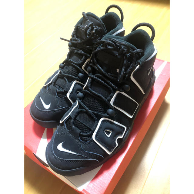 nike air more uptempo 25cm black white