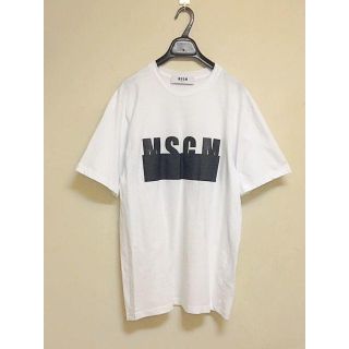 エムエスジイエム(MSGM)の定価16,200円★MSGM(エムエスジーエム) ハーフボックスロゴTシャツ(Tシャツ/カットソー(半袖/袖なし))