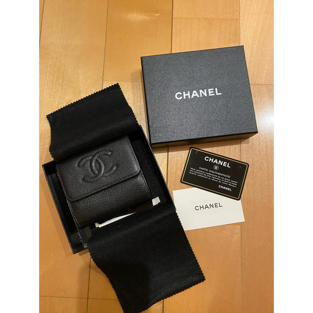 CHANEL(シャネル)のCHANEL シャネル 財布 ミニ財布 三つ折財布 レディースのファッション小物(財布)の商品写真