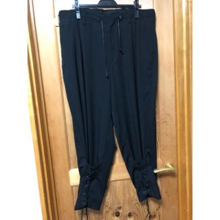 ヨウジヤマモト(Yohji Yamamoto)のヨウジヤマモト　19aw 前裾レースアップ　ジョッパーズパンツ(ワークパンツ/カーゴパンツ)