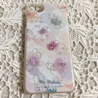 マイメロディ(マイメロディ)の美品 サンリオ マイメロ マイメロディ iPhone ケース 花柄(iPhoneケース)