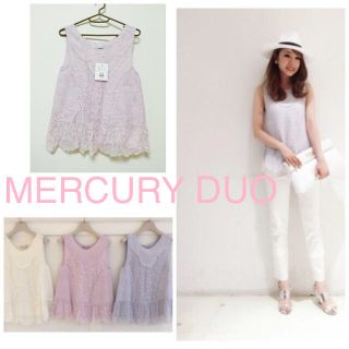 マーキュリーデュオ(MERCURYDUO)のMERCURY DUO♡ レースタンク(タンクトップ)