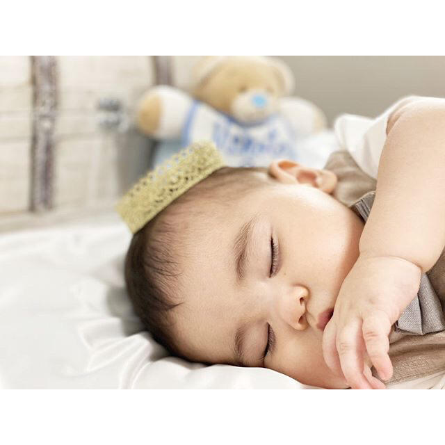 baby crown キッズ/ベビー/マタニティのメモリアル/セレモニー用品(お宮参り用品)の商品写真