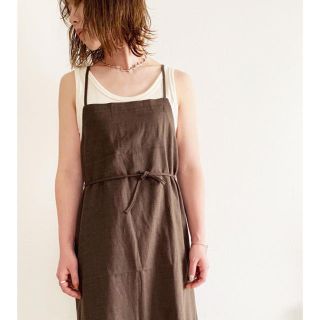 トゥデイフル(TODAYFUL)のSEEK cotton×linen cami onepiece beige(ロングワンピース/マキシワンピース)