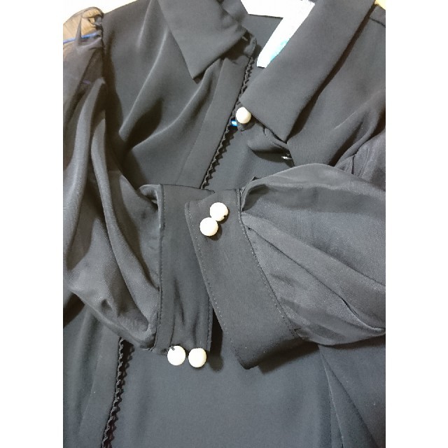 31 Sons de mode(トランテアンソンドゥモード)の袖シースルートップス レディースのトップス(シャツ/ブラウス(長袖/七分))の商品写真