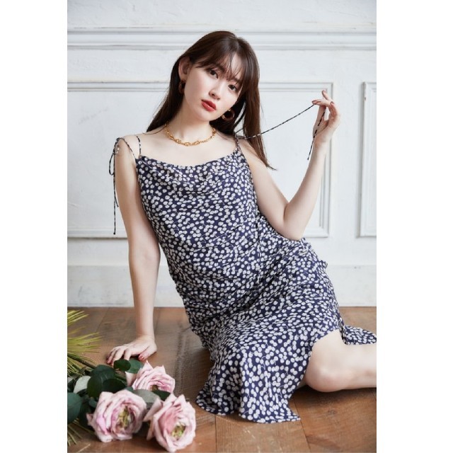 新品 Her lip to チェリー柄キャミワンピース FYZ0pXN7U8