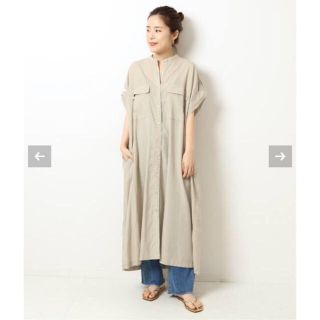 スピックアンドスパン(Spick & Span)の《よっし。さん限定》spick&span シャツワンピース(ロングワンピース/マキシワンピース)