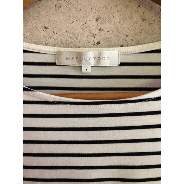 MERCURYDUO(マーキュリーデュオ)のマーキュリーデュオ Tシャツ ボーダー レディースのトップス(Tシャツ(半袖/袖なし))の商品写真