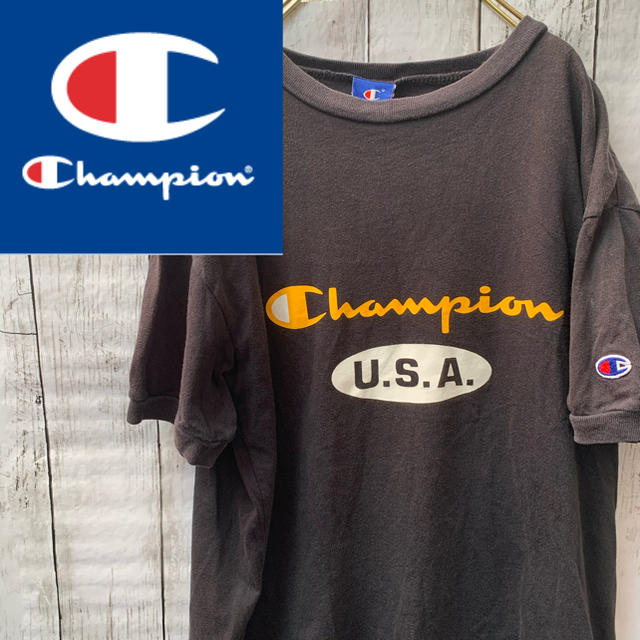 Champion チャンピオン Tシャツ ロゴ 古着コーデの通販 By シェリー S Shop チャンピオンならラクマ