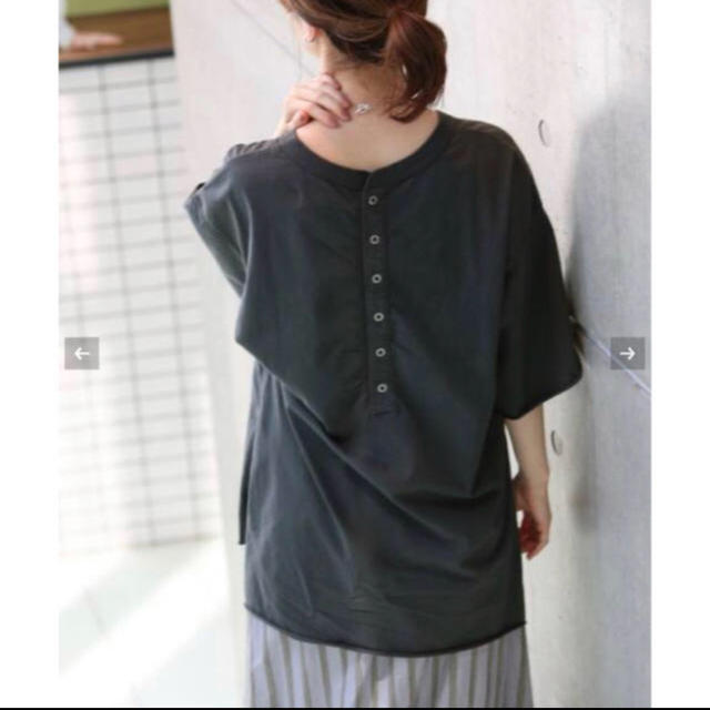 スローブイエナイエナ☆新品☆ 《R JUBILEE》別注 BACK BUTTON Tシャツ