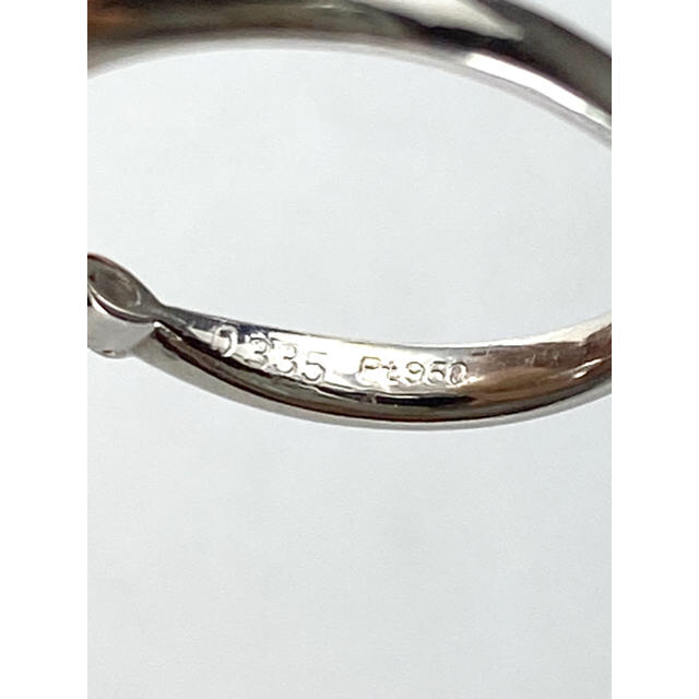 【イニシャル刻印なし】婚約指輪 ダイヤモンドリング　0.335ct Pt950 レディースのアクセサリー(リング(指輪))の商品写真