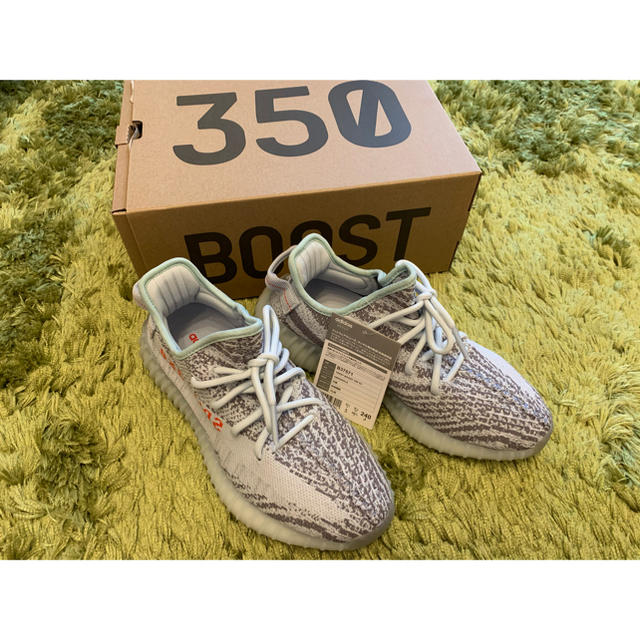 タグ付き】yeezy boost 350 v2 blue tint 24cm - スニーカー