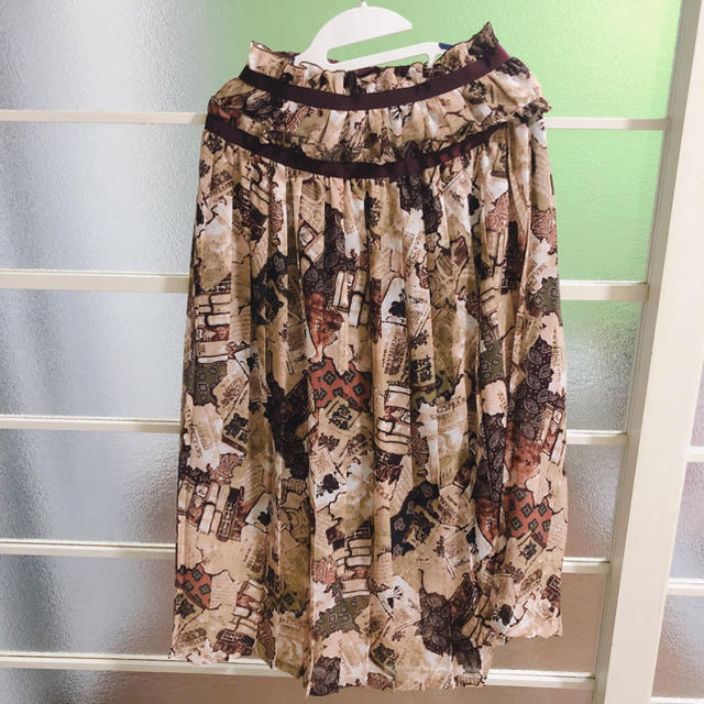 超美品!!lois crayon 花柄ロイスクレヨンパッチワークプリーツ