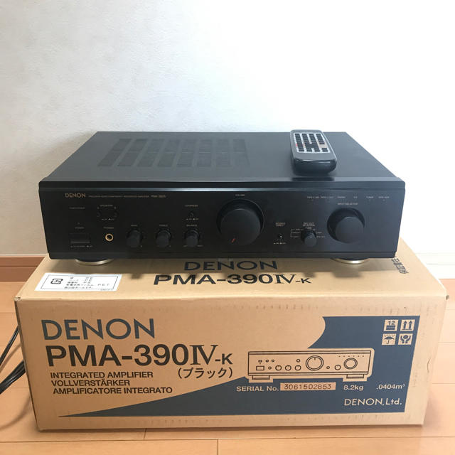 DENON PMA 390Ⅳ デノン プリメインアンプ ブラック スマホ/家電/カメラのオーディオ機器(アンプ)の商品写真