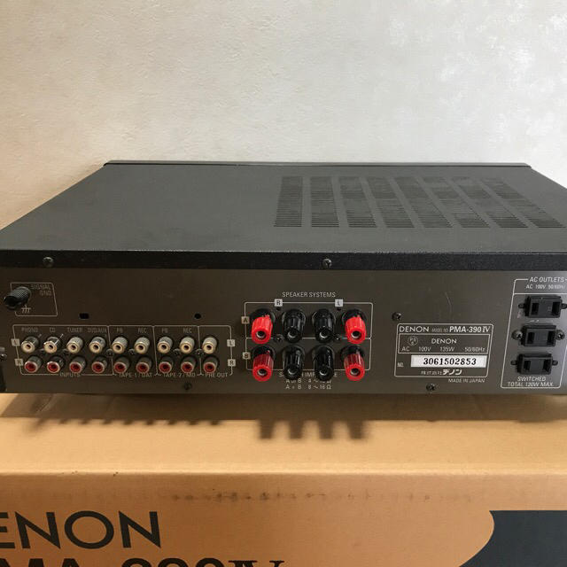 DENON PMA 390Ⅳ デノン プリメインアンプ ブラック スマホ/家電/カメラのオーディオ機器(アンプ)の商品写真