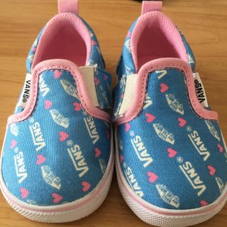 ヴァンズ(VANS)のVANS スニーカー　ベビー　サイズ13cm 水色✖️ピンク(スニーカー)