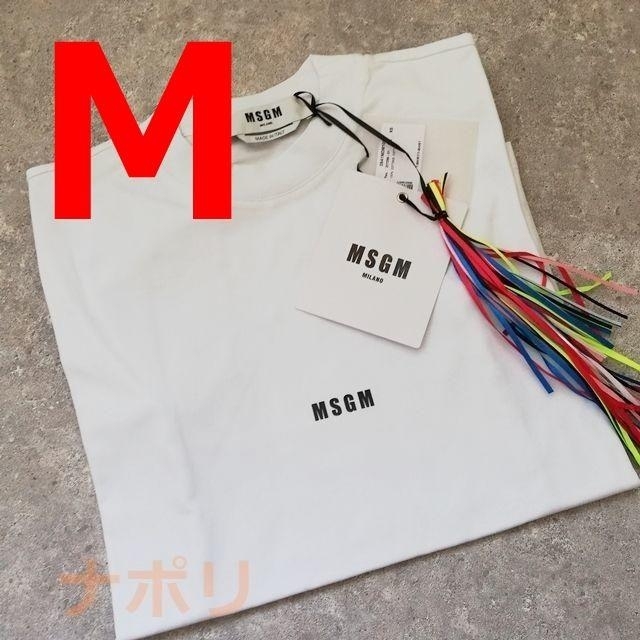 MSGM　ミニロゴ　Tシャツ　ホワイト　メンズ