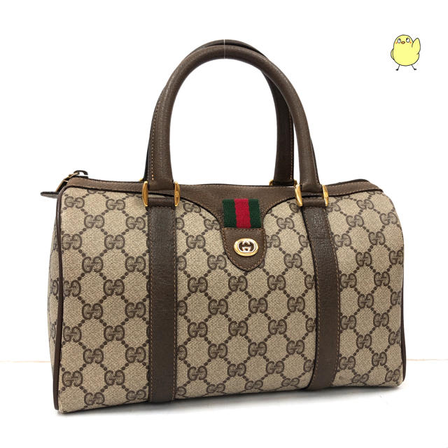 グッチ ミニ ボストンバッグ オールドグッチ GUCCI | フリマアプリ ラクマ