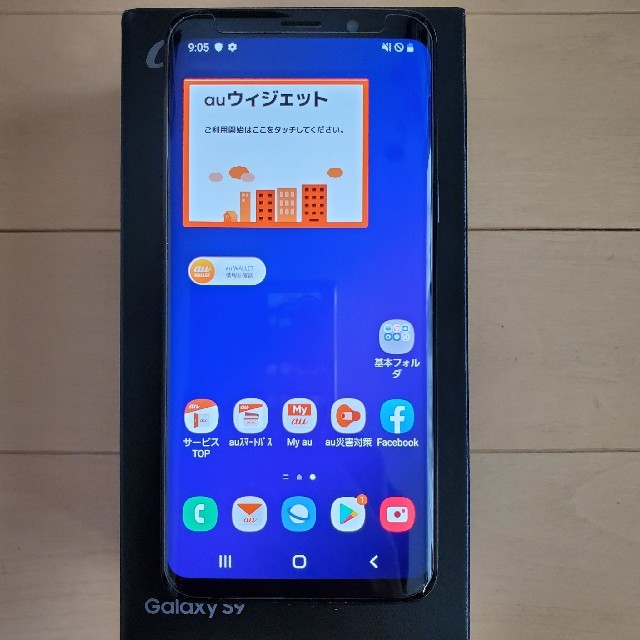 SIMフリー Galaxy S9 au版 SCV38 ブラックスマートフォン本体