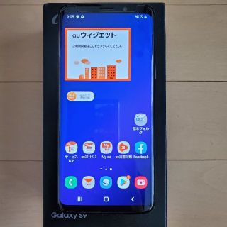 ギャラクシー(Galaxy)のSIMフリー Galaxy S9 au版 SCV38 ブラック(スマートフォン本体)