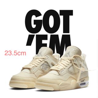 ナイキ(NIKE)のoff-white nike Air Jordan 4 Sail 23.5cm(スニーカー)