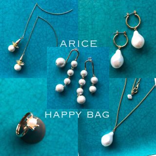 5点セットのhappy bag!!コットンパール淡水パールリングネックレスピアス(ピアス)