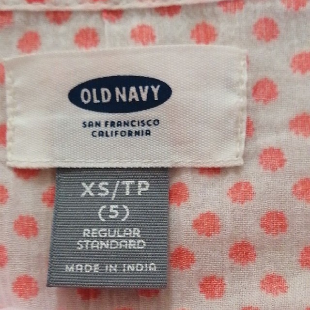 Old Navy(オールドネイビー)の値下げしました　５歳用　オールドネイビー　シャツ キッズ/ベビー/マタニティのキッズ服女の子用(90cm~)(ブラウス)の商品写真