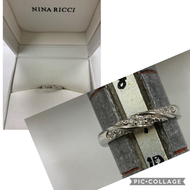 NINA RICCI(ニナリッチ)のニナリッチ　NINARICCI  pt900 9号　リング　レディース　USED レディースのアクセサリー(リング(指輪))の商品写真