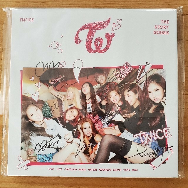 ー品販売 ≪超目玉☆8月≫ TWICE 直筆サイン入りCD the Twice story ...