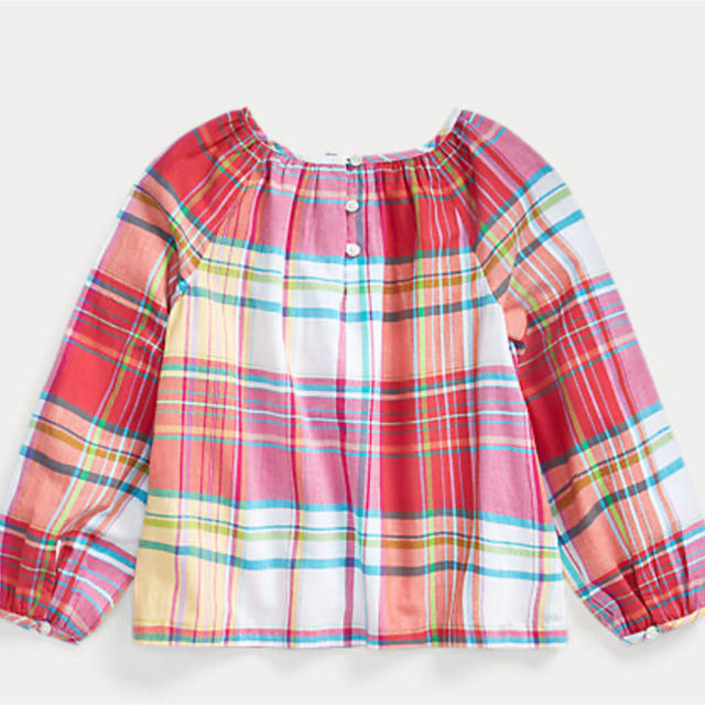 POLO RALPH LAUREN(ポロラルフローレン)の新品 Ralph Lauren マドラスチェック ブラウス キッズ/ベビー/マタニティのキッズ服女の子用(90cm~)(ブラウス)の商品写真