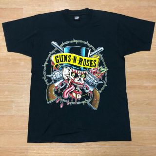 フィアオブゴッド(FEAR OF GOD)の良品 90s ヴィンテージ USA製 GUNS N' ROSES Tシャツ Ｌ(Tシャツ/カットソー(半袖/袖なし))