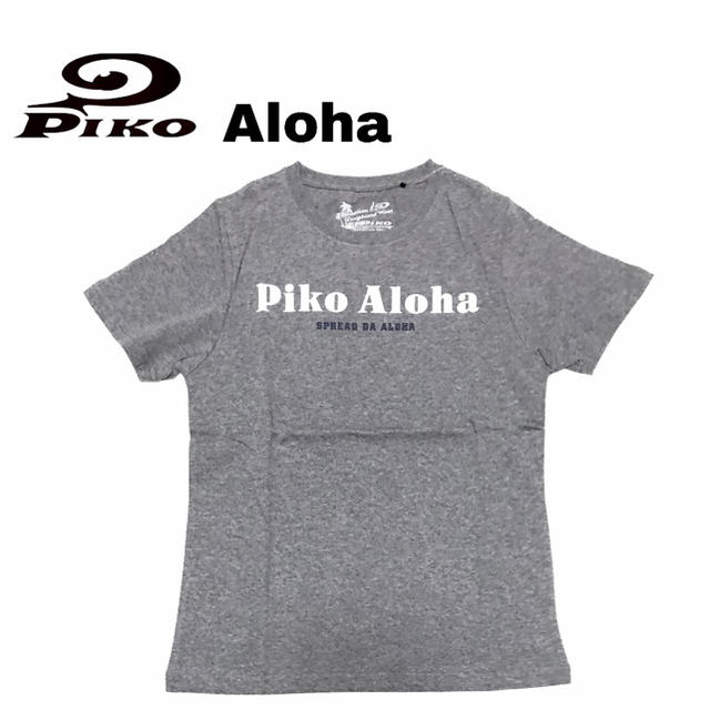 PIKO(ピコ)の●新品● PIKO/Aloha ●半袖Tシャツ 、綿100%、杢グレーXLサイズ レディースのトップス(Tシャツ(半袖/袖なし))の商品写真