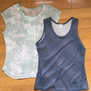 アディダス(adidas)のadidas レイヤードTシャツとタンクトップ(Tシャツ(半袖/袖なし))