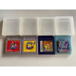 【11/17まで出品】ポケモン　ゲームボーイソフト4点セット(携帯用ゲームソフト)