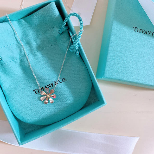 Tiffany ネックレス　ホワイトゴールドレディース